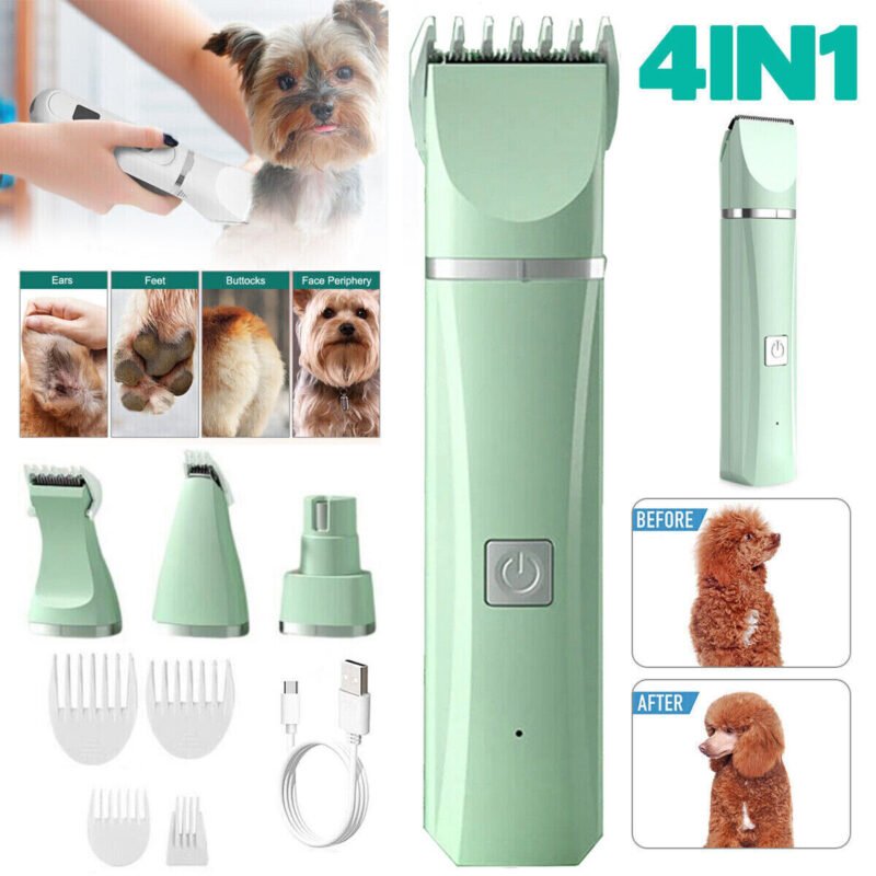 Professional Pet Dog Cat Clippers Hair Grooming Cordless Trimmer Shaver Kit